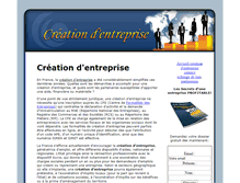 Tablet Screenshot of creation-d-affaires.com